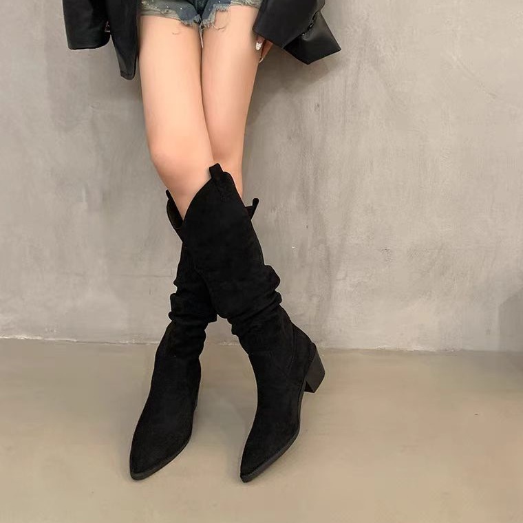 Long boots 2026 French retro c - مراجعة Sock Boot Women وسعره