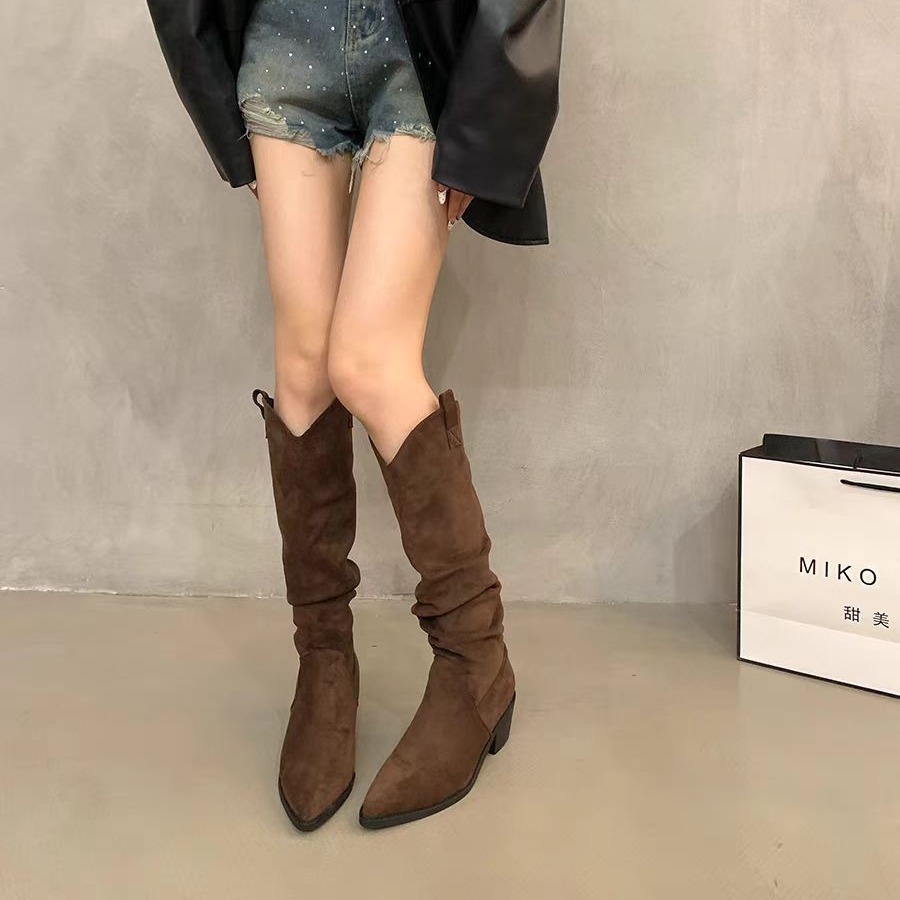 Long boots 2026 French retro c - مراجعة Sock Boot Women وسعره