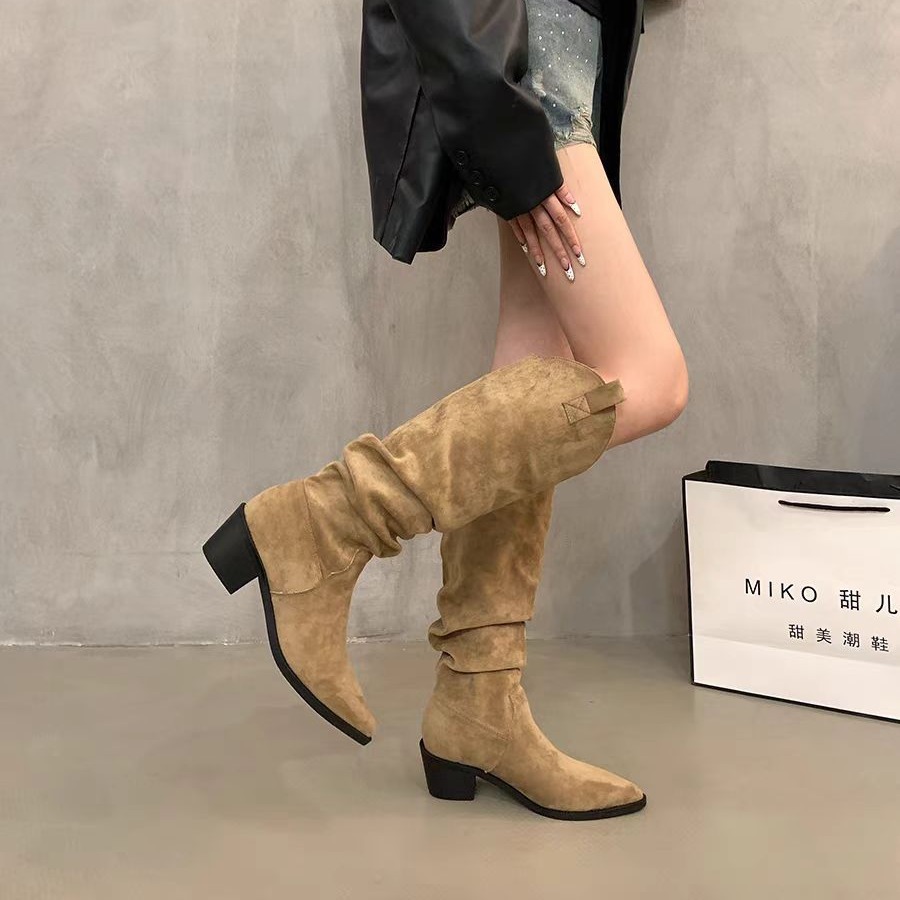 Long boots 2026 French retro c - مراجعة Sock Boot Women وسعره
