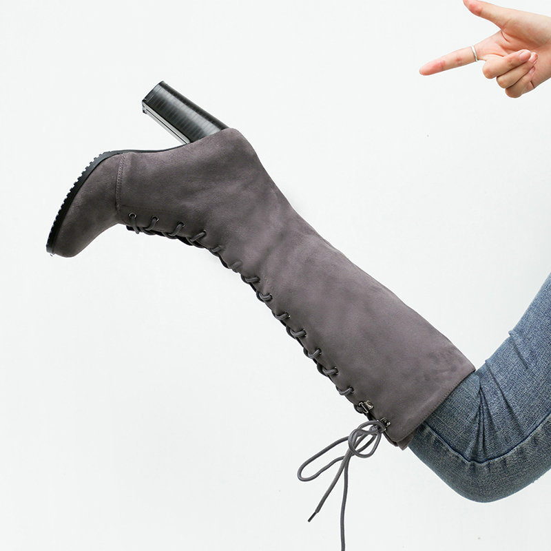 Women's Boots Thick High Heels - مراجعة Sock Boot Women وسعره