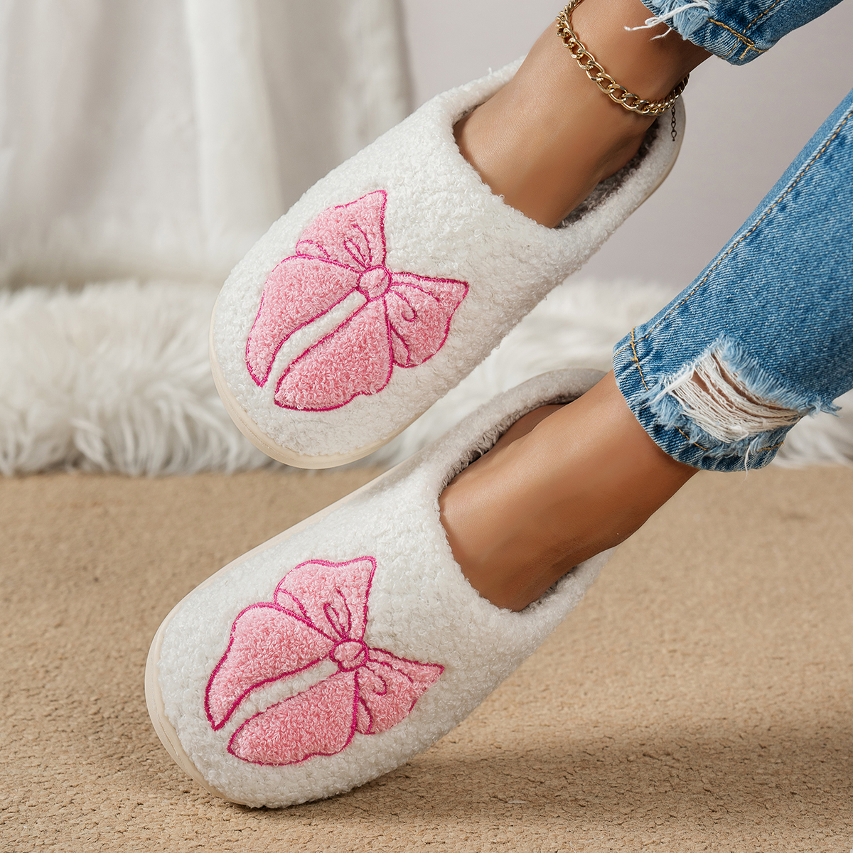 Winter Plush Girl's Bedroom Sl - مراجعة Women Shoes Winter وسعره