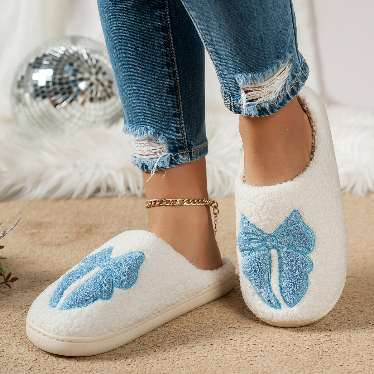 Winter Plush Girl's Bedroom Sl - مراجعة Women Shoes Winter وسعره