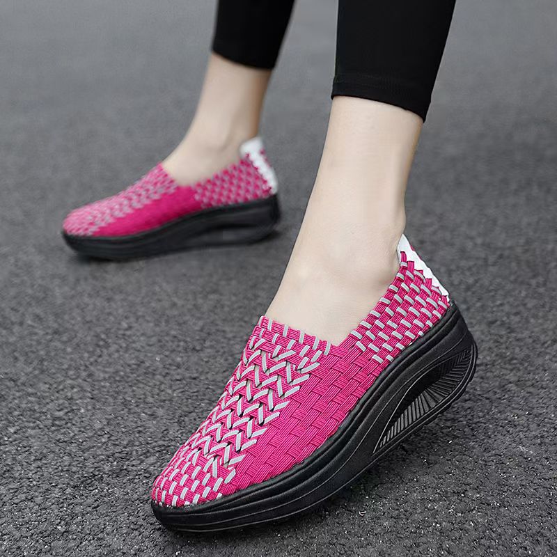 Woman Hand Woven Wedges Casual - مراجعة Women'S Shoes Hands Free وسعره